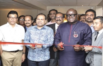 High Commissioner Sugandh Rajaram inaugurated 2nd India Education Fair in Accra on 21 February, 2020 along with High Commissioner of Ghana to India,  Mike Oquaye Jnr.